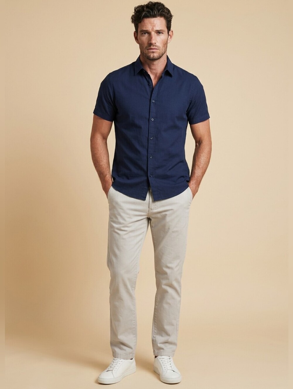 Izod Saltwater Stretch CHINO Pants 36 X 34 White - Picture 3 of 8